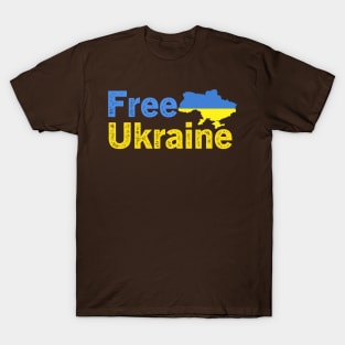 Free Ukraine Support Ukraine T-Shirt